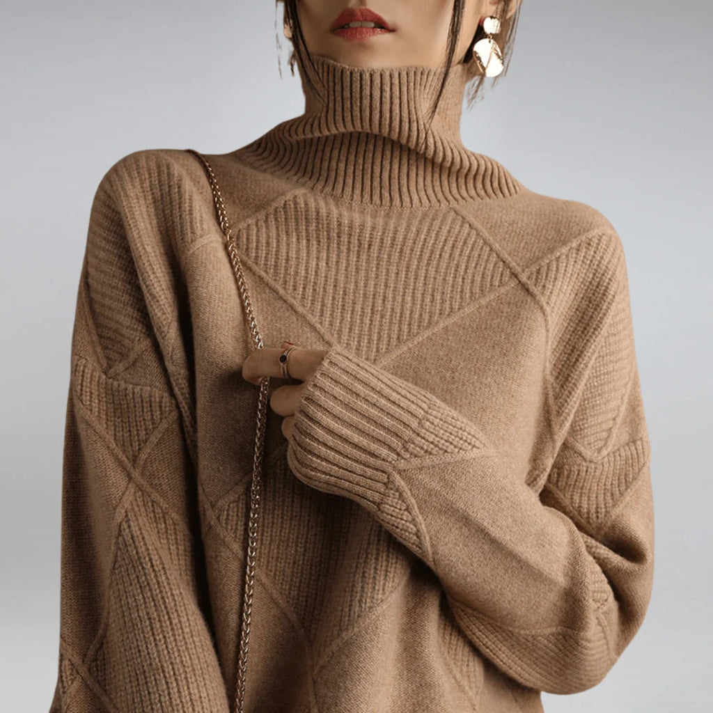 Tessa soft turtleneck sweater in a relaxed fit, image 9