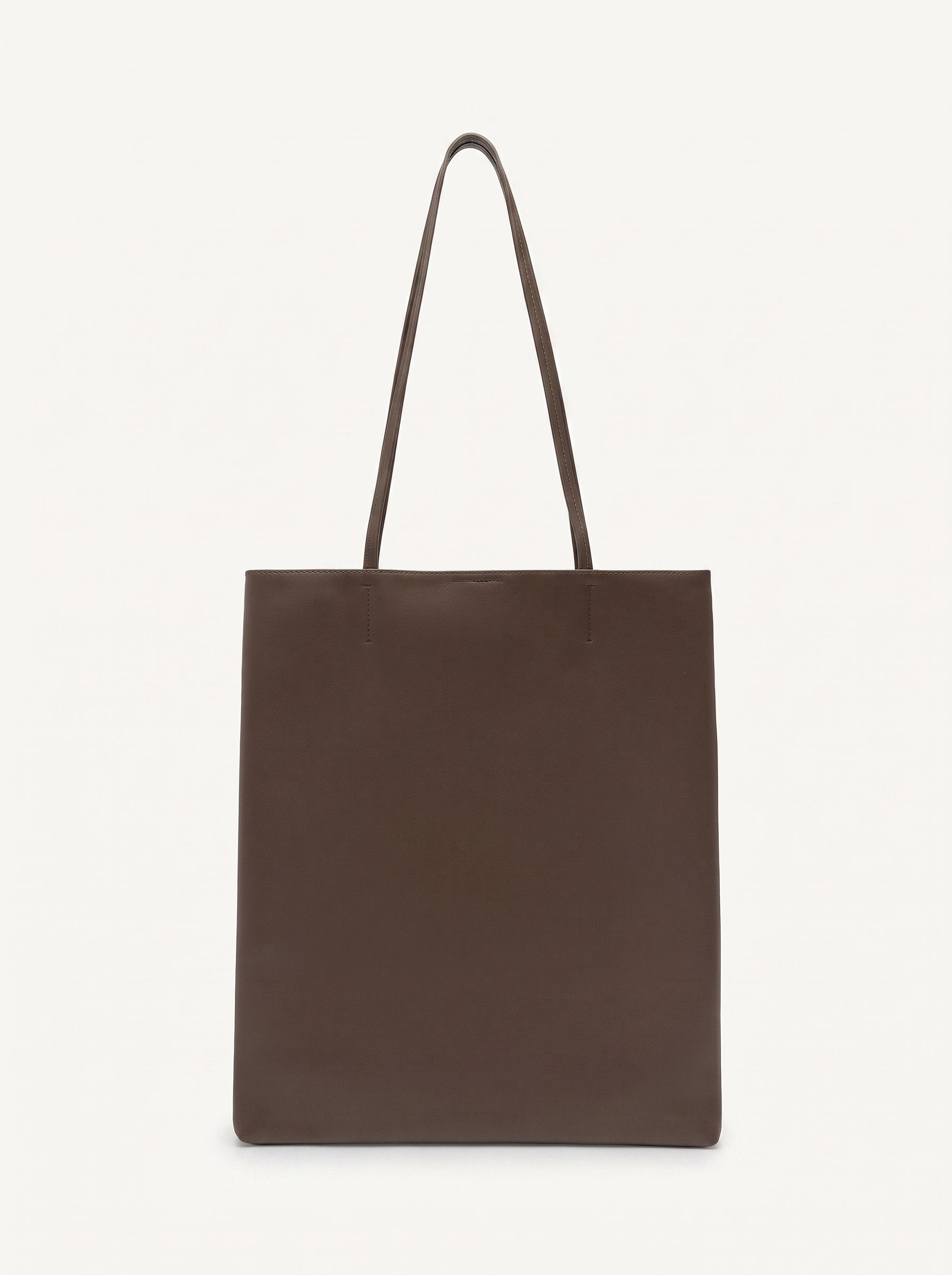Thea walnut shoulder bag front