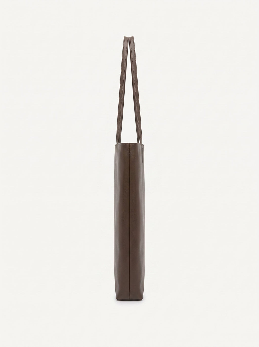 Thea walnut shoulder bag side profile