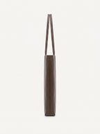Thea walnut shoulder bag side profile