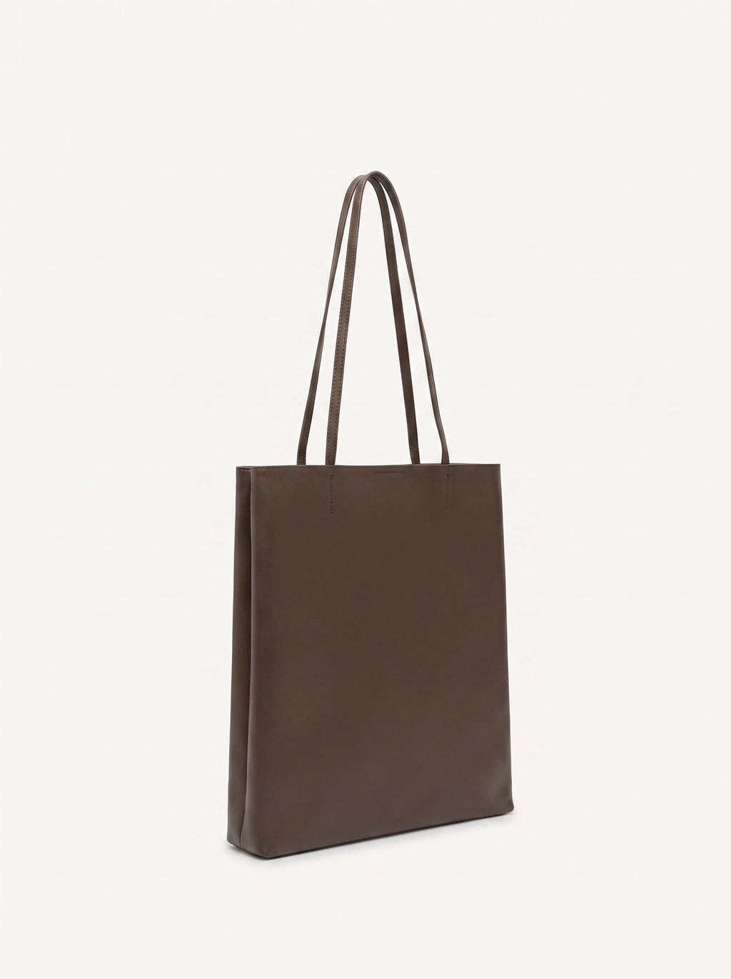 Thea walnut shoulder bag 3/4 view