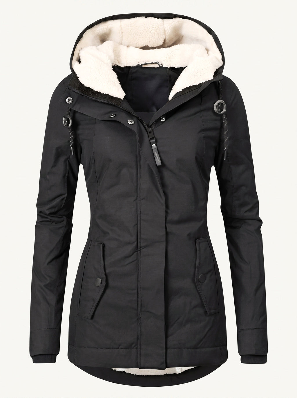 Tivona hooded parka black