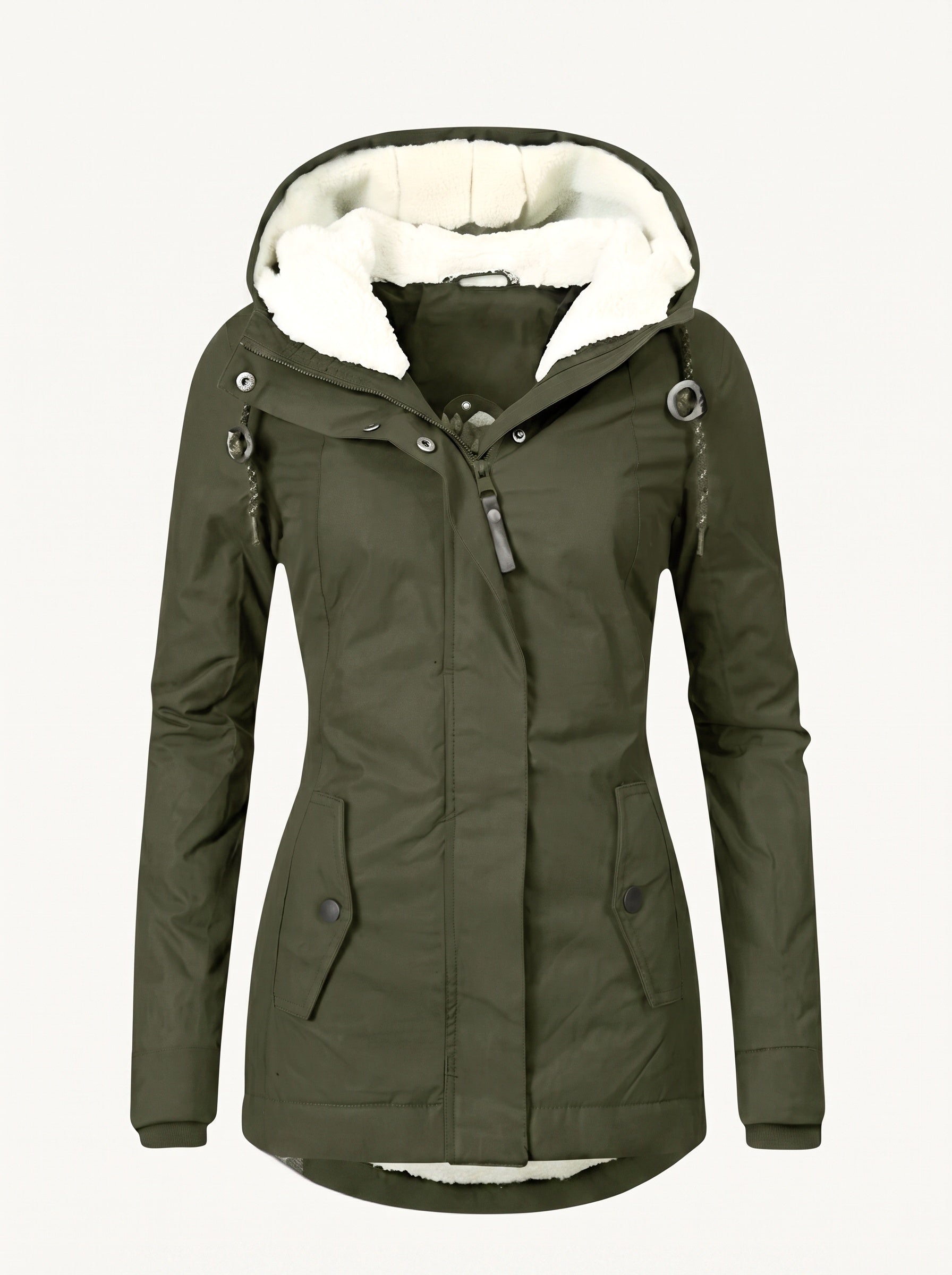Tivona hooded parka green
