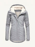 Tivona hooded parka grey