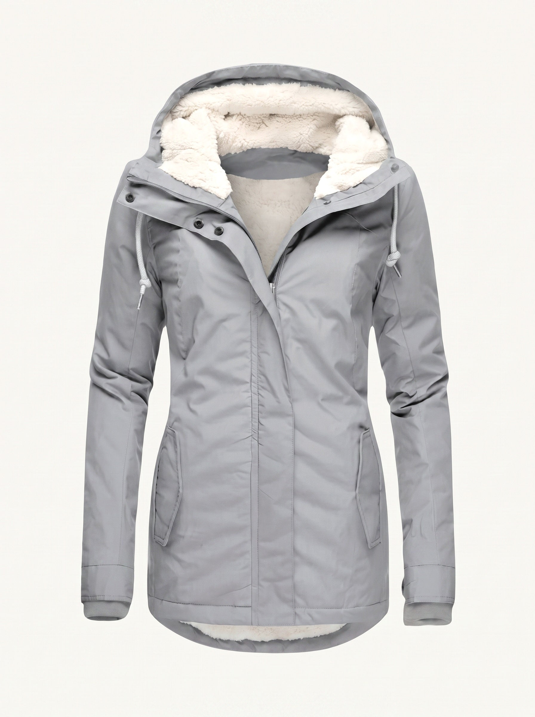 Tivona hooded parka grey