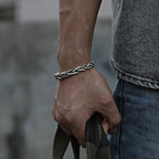 Torin silver-tone braided cuff bracelet