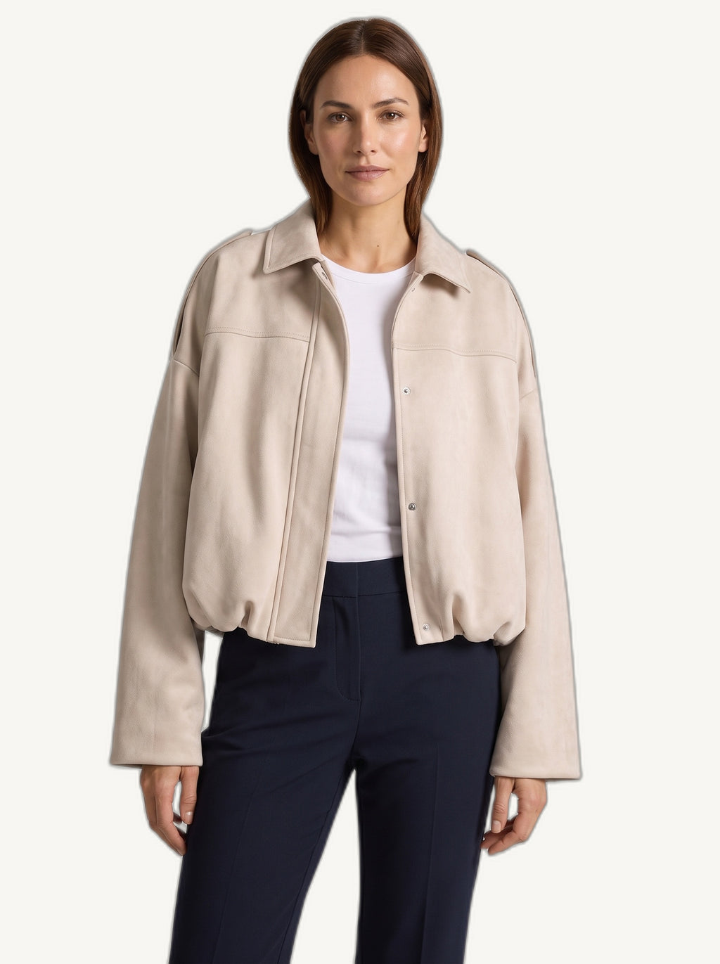 Vivienne suede jacket beige
