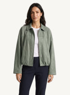 Vivienne suede jacket sage green