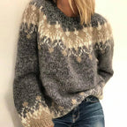 Wietske Fair Isle yoke knit sweater for women, image 3