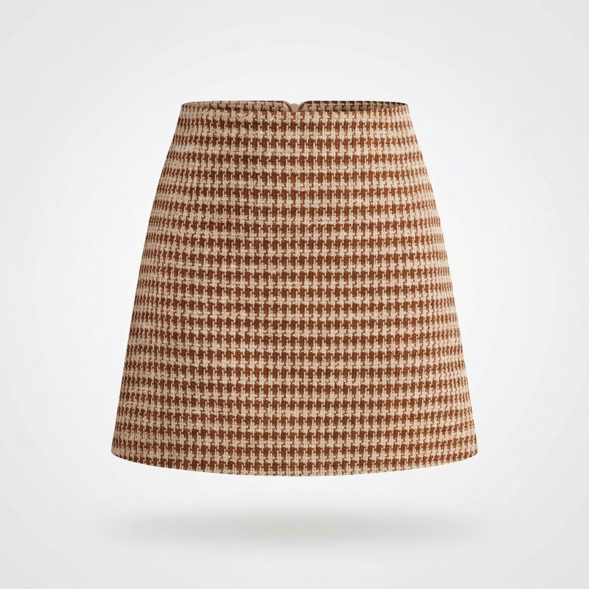 Dewi | Women’s A-Line Mini Skirt – Textured High-Waist Style