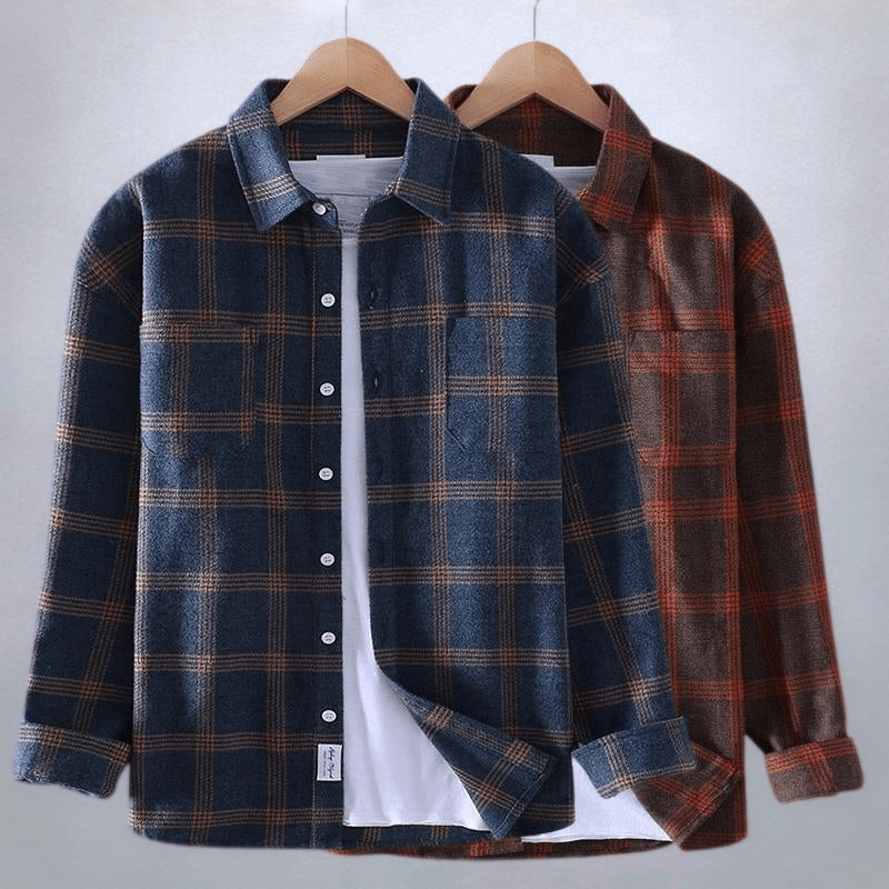 Erik | Men's Checkered Casual Button-Down Shirt